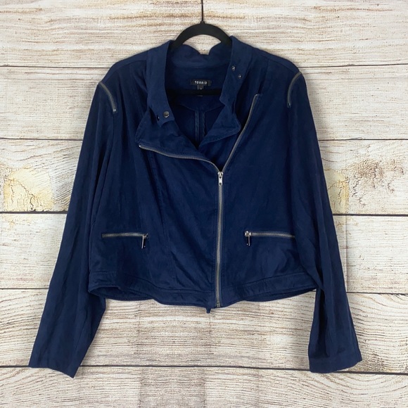 torrid Jackets & Blazers - Torrid Cropped Moto Jacket Size 3